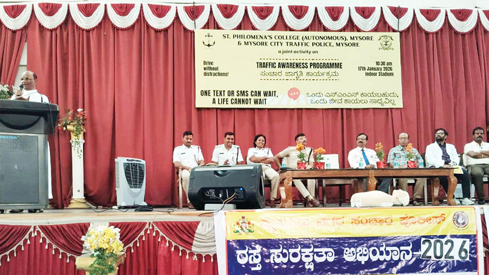 Traffic awareness programme at St. Philomena’s College
