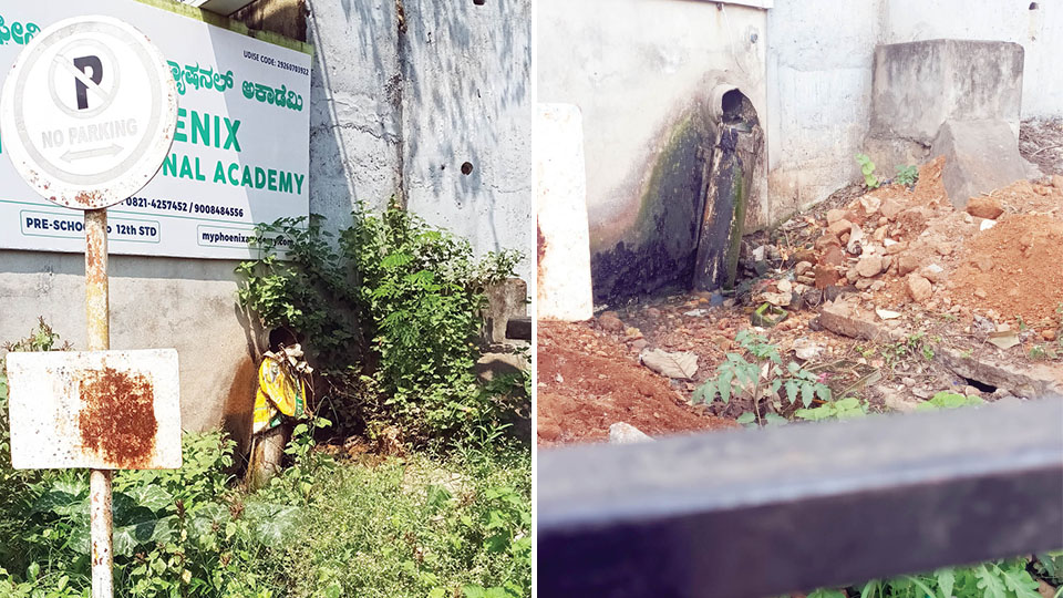 Open drain near school is a blot on ‘Clean City’