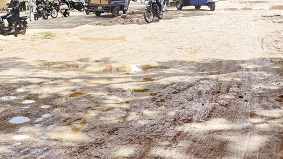 T.K. Layout Maruthi Temple Road needs attention