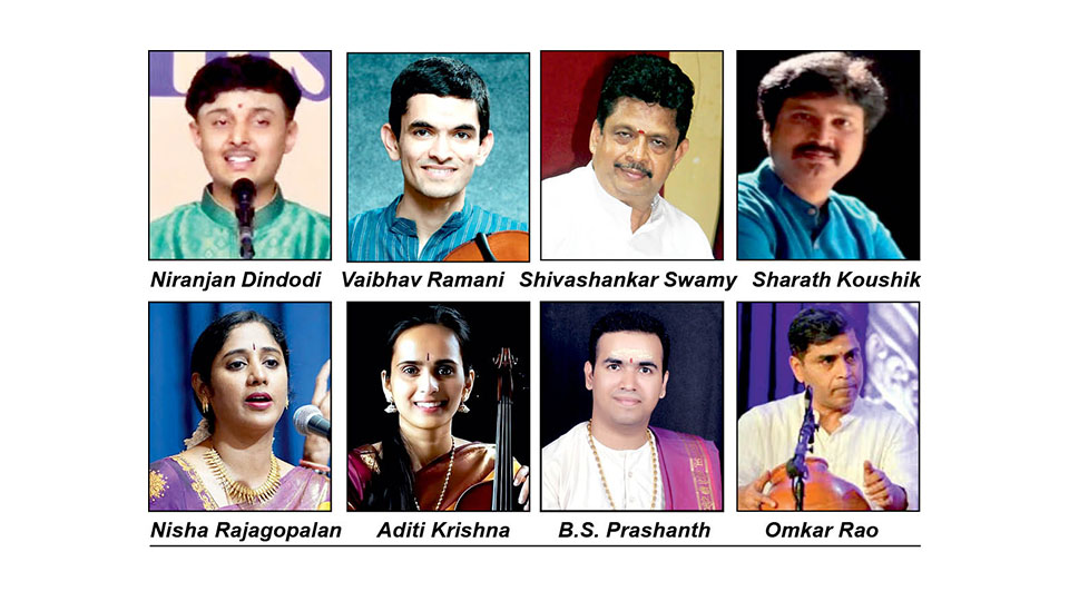 Sri Thyagaraja & Sri Purandaradasa Aradhana : Annual Music Festival in city from Feb. 27