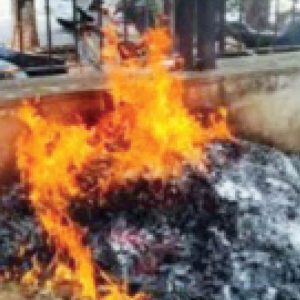 Burning leaves, burning lungs