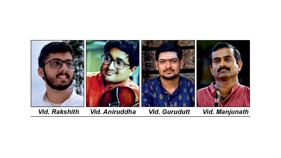 Karnatak Mandolin recital at Bhagini Raaga Sourabha