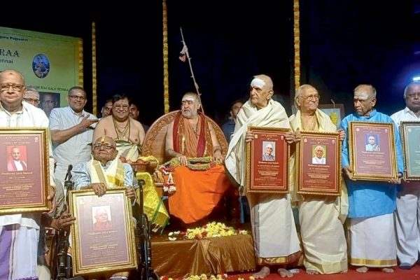 Mysuru art patron honoured in Chennai