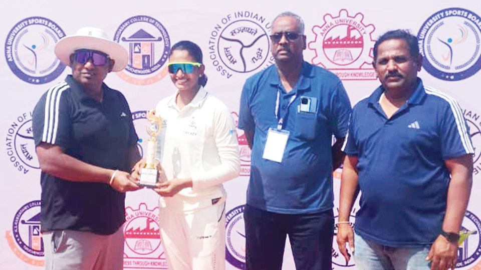 South Zone Inter-University Women’s Cricket Tournamen: University of Mysore storms into finals