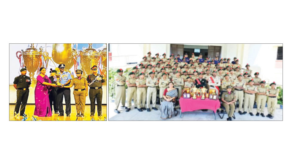 Police Public School Second Best Institution in NCC Karnataka and Goa Directorate