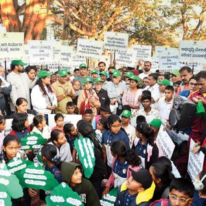 PRASHAD works atop Chamundi Hill: ‘Let Hill remain a Hill, not a concrete mass’