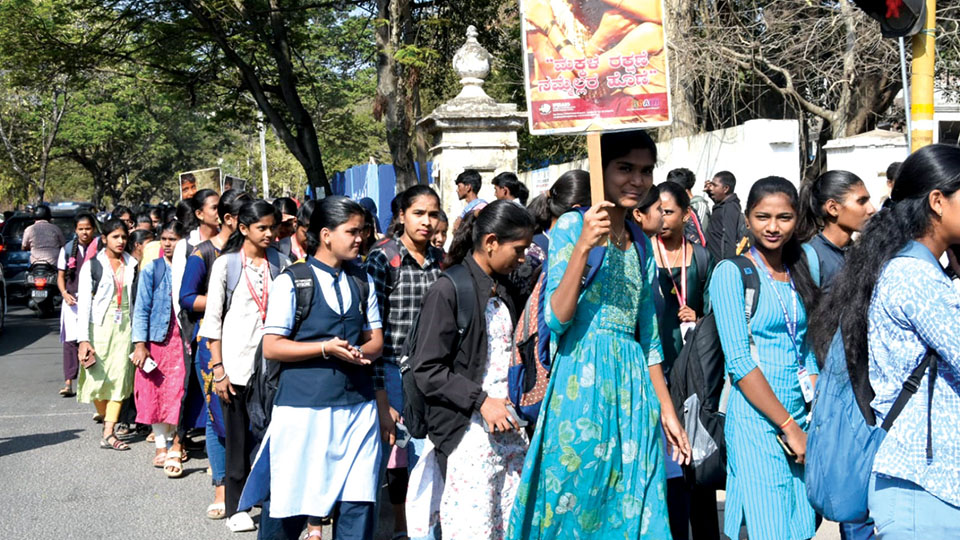 Students rally in support of ‘Bal Vivah Mukt Abhiyan’ 