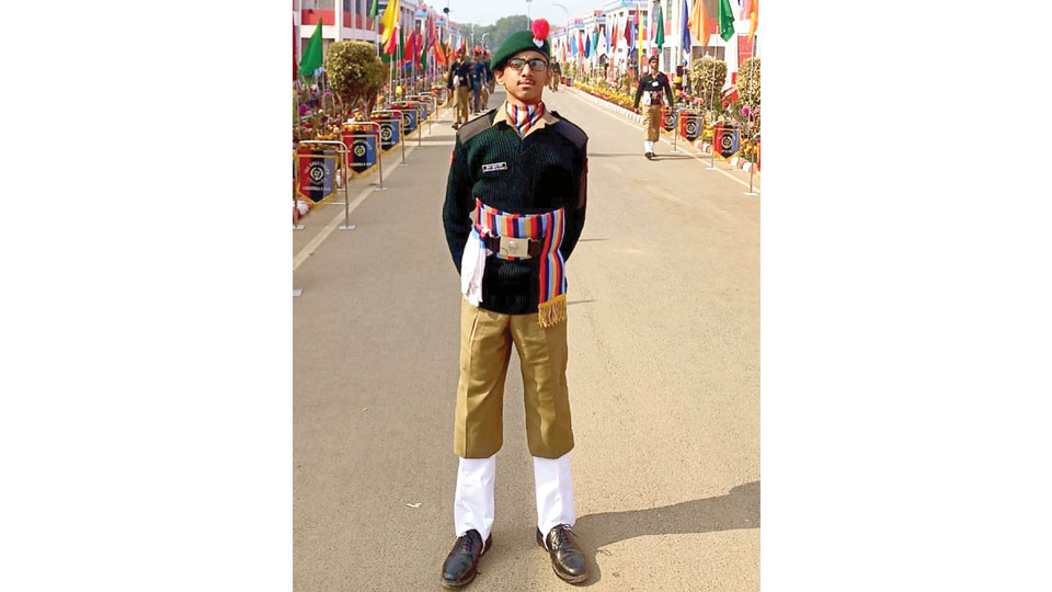 City NCC cadet at R-Day Parade