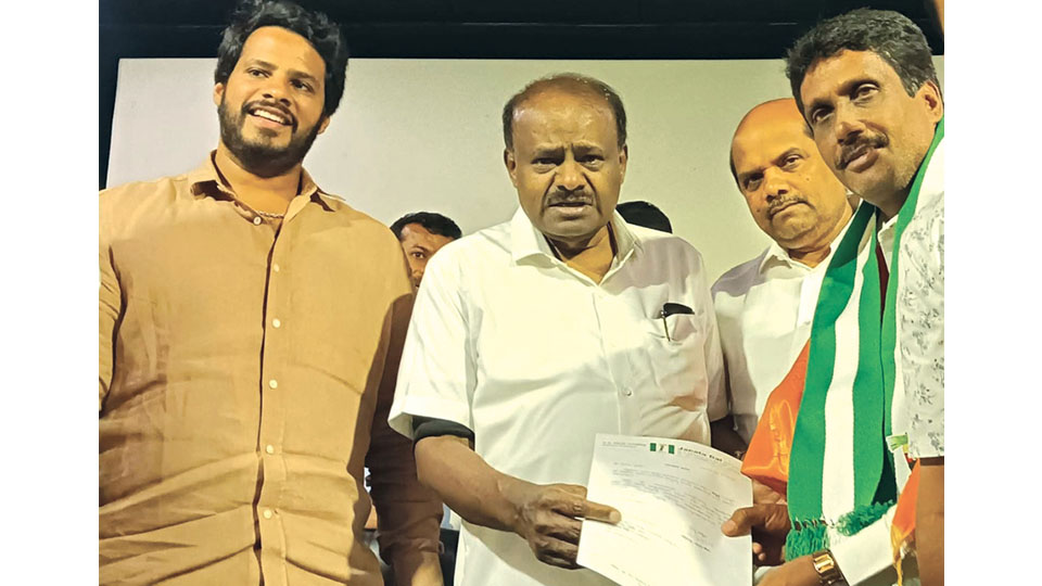 SBM Manju appointed JD(S) City President