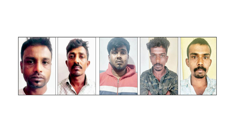 Vimukthi – Drive against drugs: Five peddlers arrested