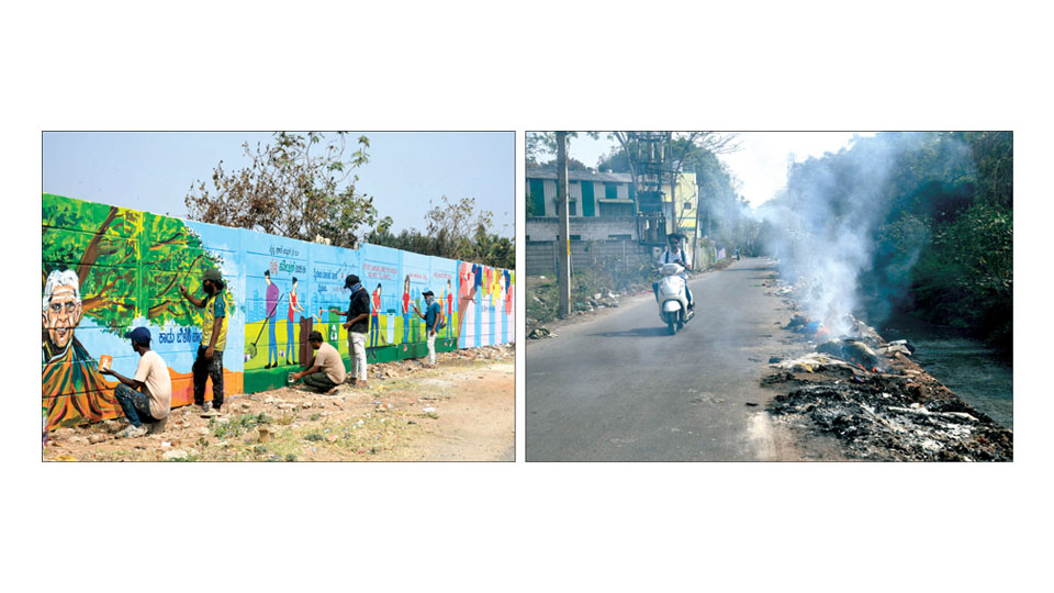 What tourists see…   …What Mysureans suffer