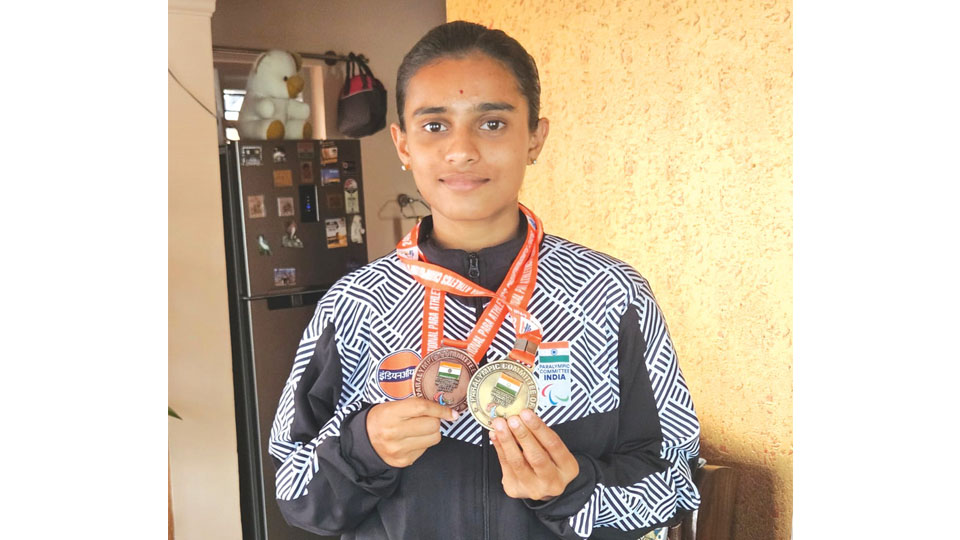 24th Senior Para-Athletic Meet: Bharathi wins gold, bronze