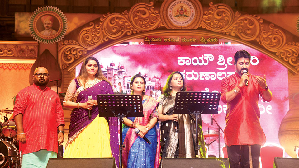 Ugadi Sangeethotsava enthrals audience at Mysore Palace