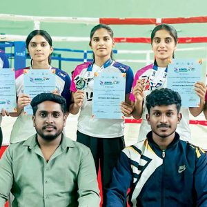 UoM Kickboxing team for All India Women’s League