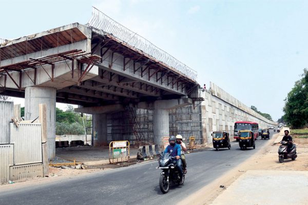 Nanjangud Highway flyover work gains pace