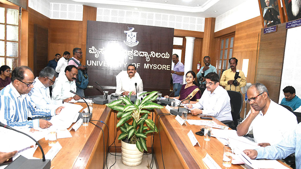 University of Mysore presents Rs. 53 crore deficit budget