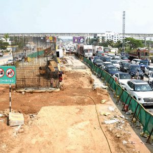 Grade separator work picks up pace at Kempegowda Circle