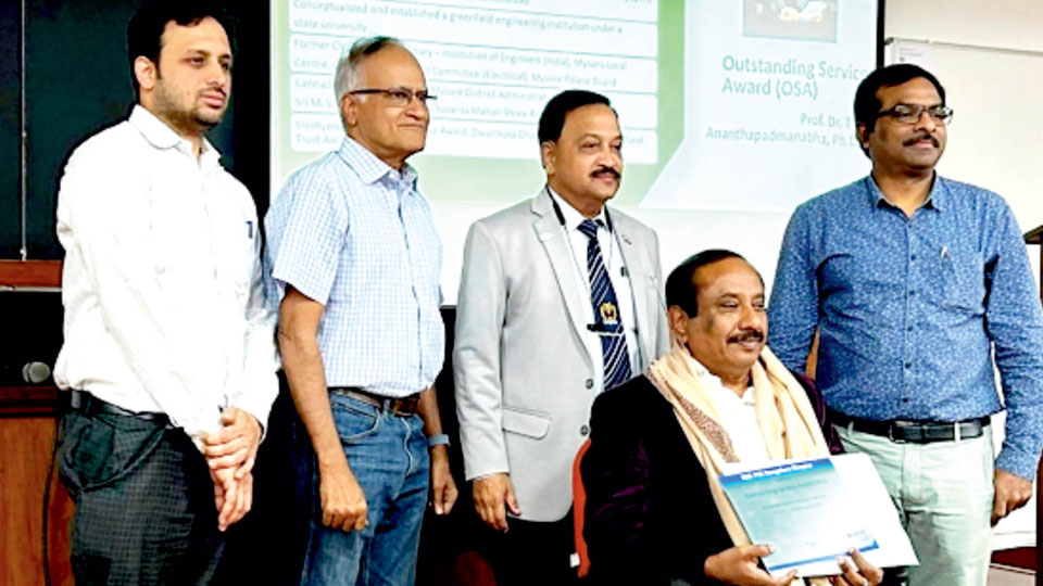 Honoured with IEEE PES Outstanding Service Award