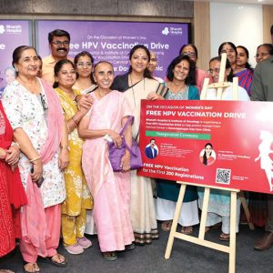 Free HPV Vaccination Drive launched at Bharath Cancer Hospital