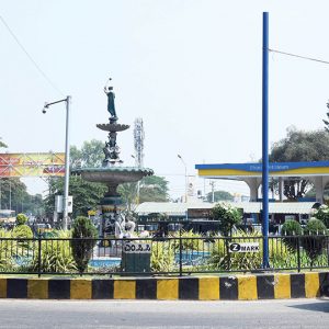 After iconic Elephant Statue Circle... Now, traffic signal poles invade historic Elgin Fountain Circle