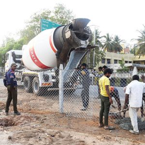 Lalitha Mahal Grounds fenced