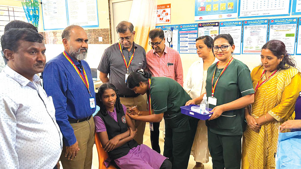 HPV vaccination drive launched at Tulsidas Hospital