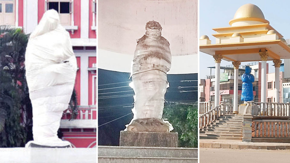 Why do we dress statues as cadavers?