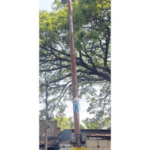 Poor quality of streetlight poles