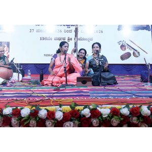 Akkarai Sisters perform for Sri Ramothsava Sangeethothsava at Alammana Choultry