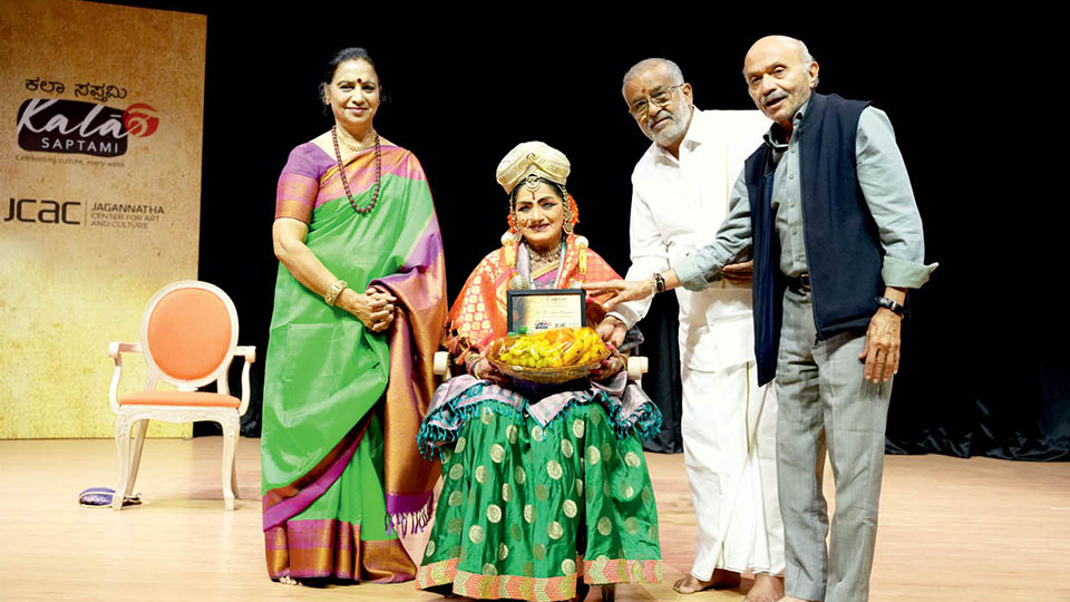 Kala Saptami: JCAC honours Bharatanatyam Legend Dr. Vasundhara Doraswamy