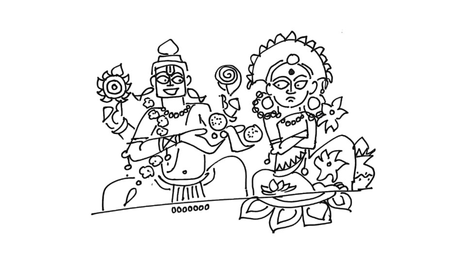 Quarrelling Hindu Gods