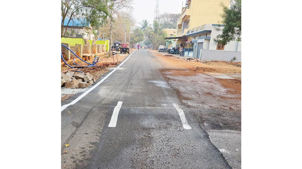 Unscientific road work at Srirampura