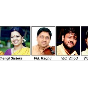 Vocal duet by Lathangi Sisters