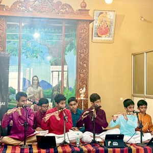 Sri Purandara Dasa, Sri Tyagaraja Aradhana: Young flautists pay tributes in ragaas