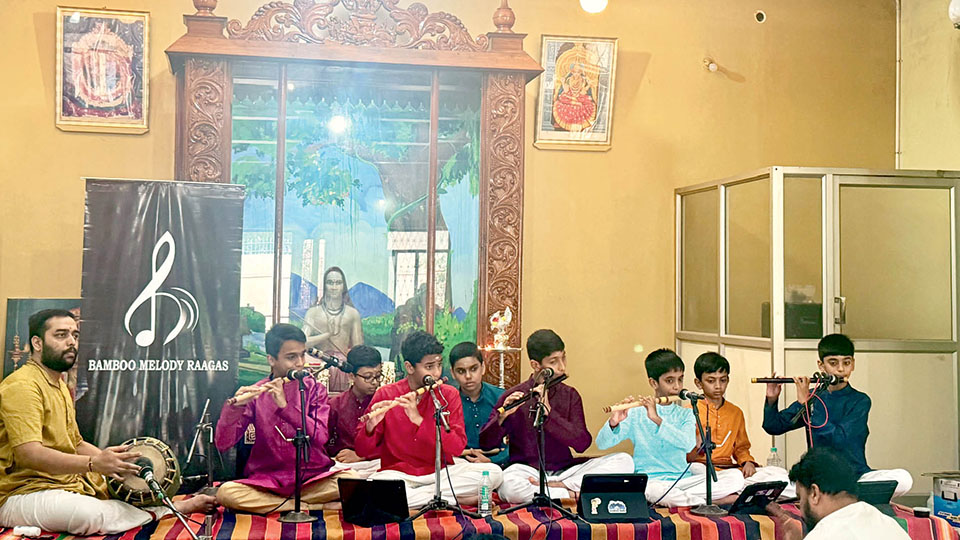 Sri Purandara Dasa, Sri Tyagaraja Aradhana: Young flautists pay tributes in ragaas