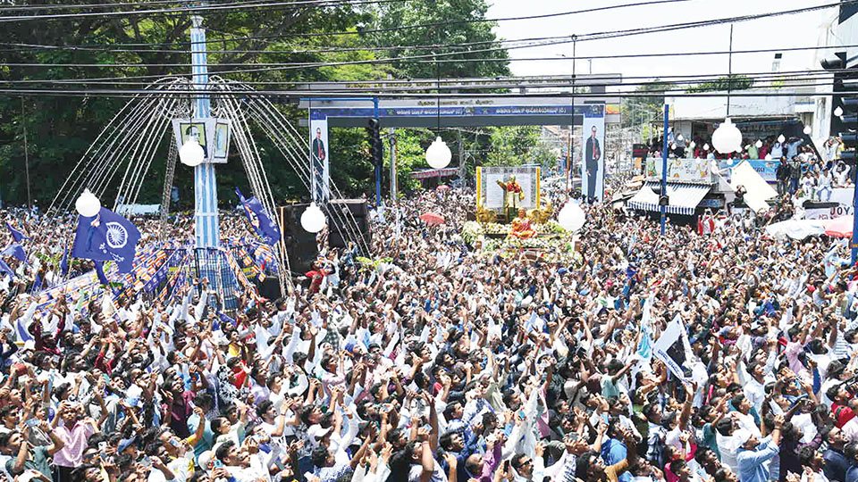Grand procession marks Dr. B.R. Ambedkar Jayanti