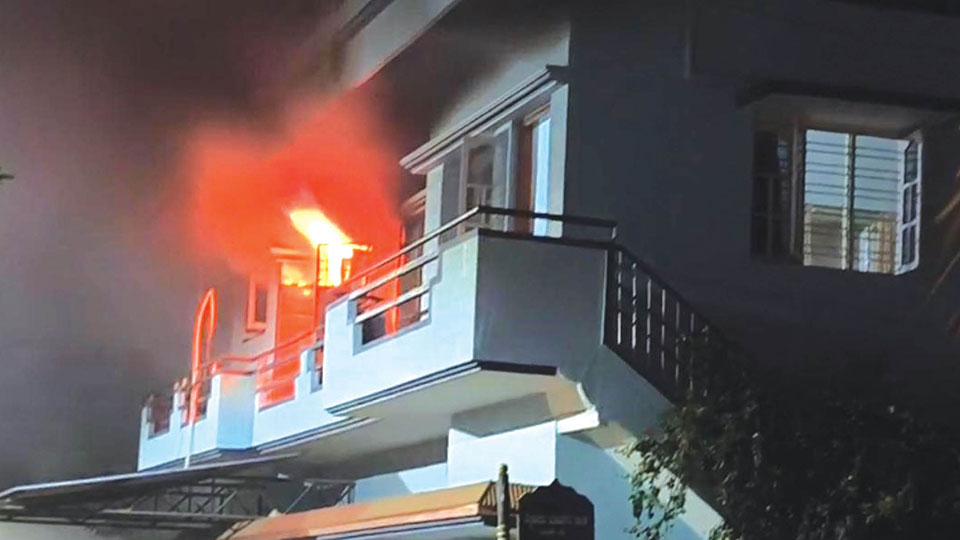 LPG cylinder blast at T.K. Layout