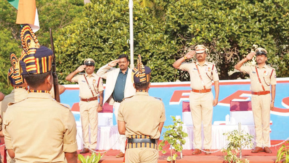 First Flag Day at Fire Station