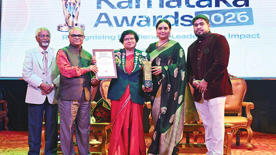 Wins NEC’s Karnataka Excellence Award for Lifetime Achievement