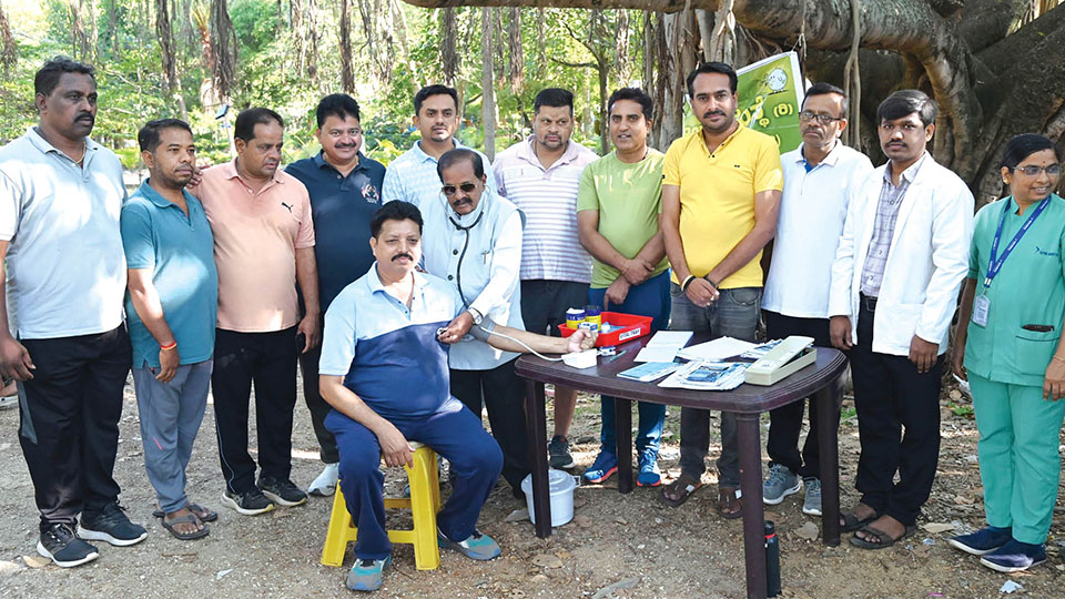 Kukkarahalli Lake walkers get a health check-up