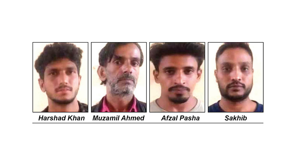 Ganja peddling: Four from Mysuru arrested in Kodagu