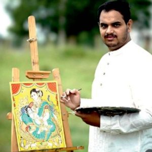 Workshop on Ganjifa Art at V-LEAD on Apr. 22