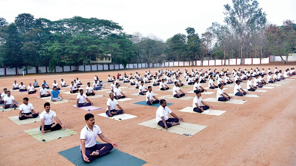 Yoga awareness programme held for DAR personnel
