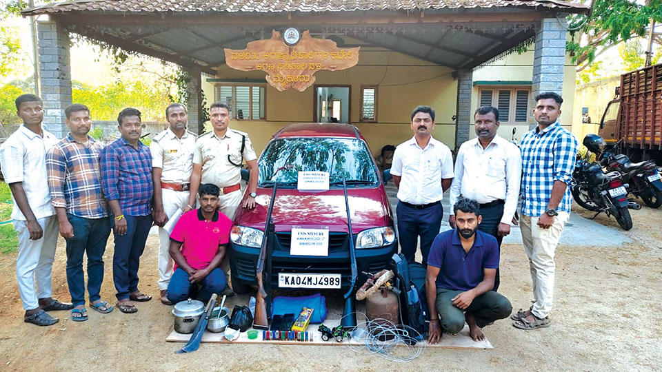 Two arrested for poaching at forest fringes