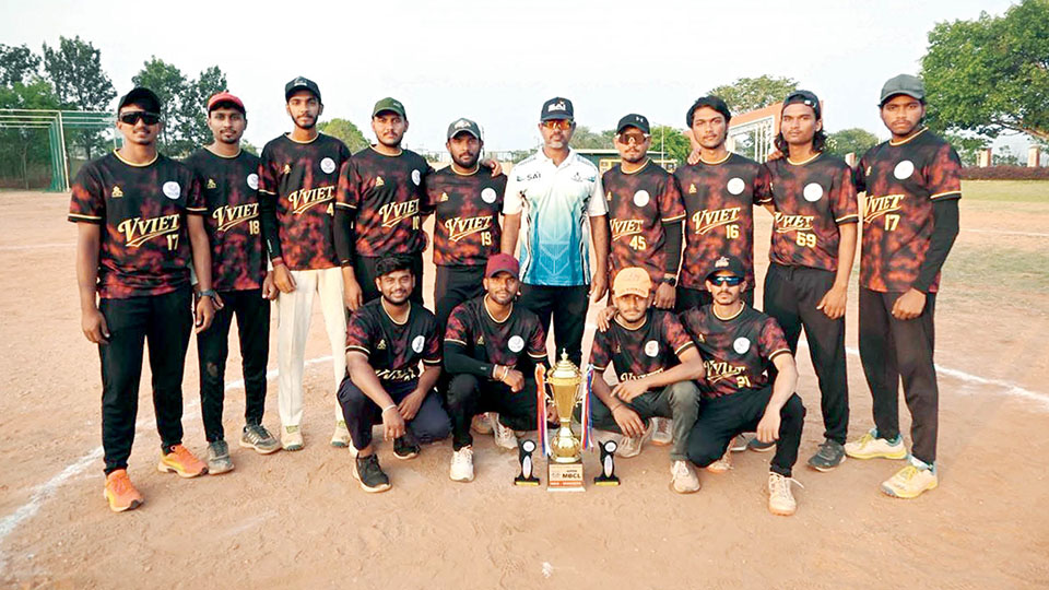 Mysore Baseball College League-2026: VVIET crowned champions