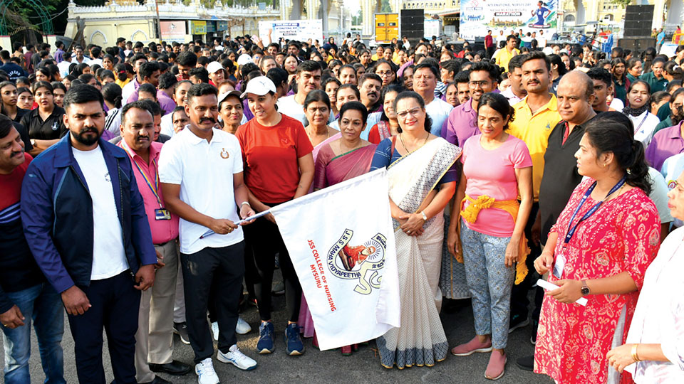 Hundreds take part in ‘Nasha Muktha’ Mysuru Marathon