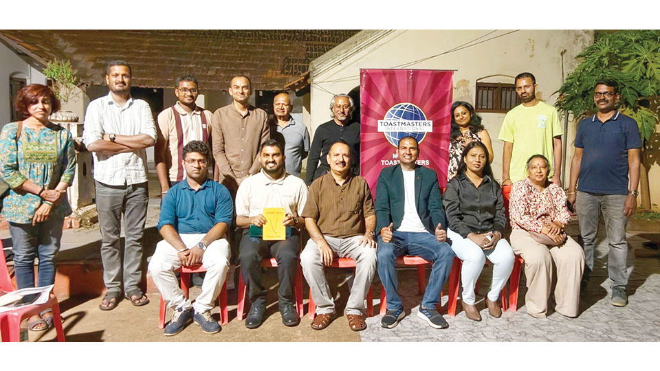 Mysore Toastmasters hold Open House Meeting at Heritage House