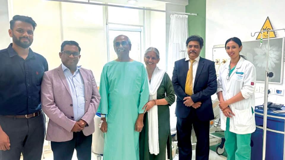 First robotic partial knee replacement surgery at Manipal Hospitals, Mysuru