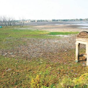 Varuna Lake revival on; water drained