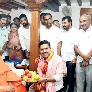 Kharge also eyeing CM's post: B.Y. Vijayendra